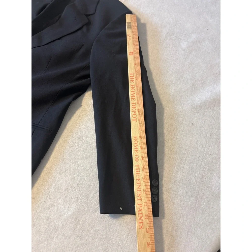 Brooks Brothers Mens Black Two Button Blazer Jacket Notch Suit Coat‎